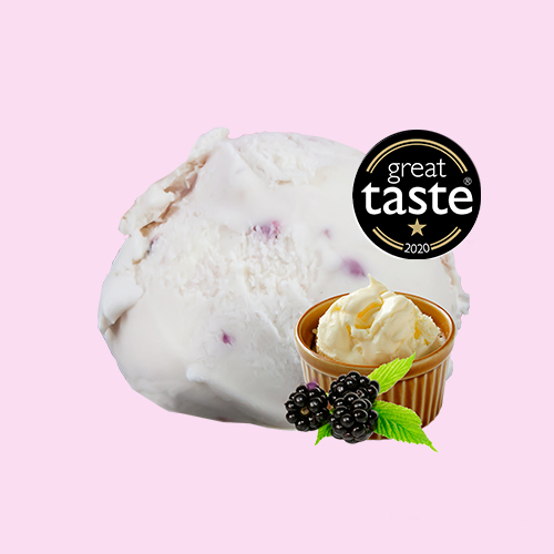 New Forest Ice Cream - Blackberry Clotted Cream ice cream