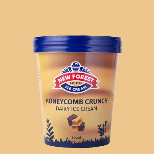 New Forest Ice Cream - 500ml Dairy Honeycomb Crunch ice cream take home